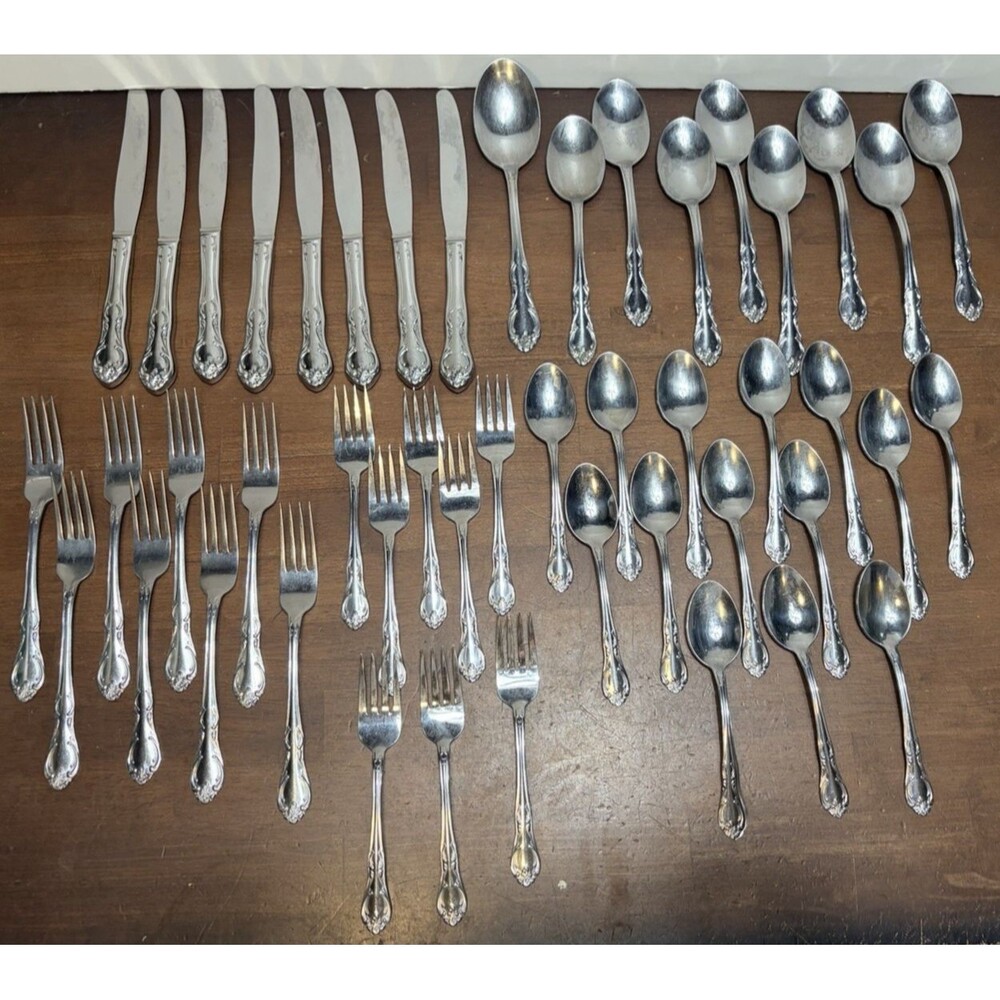 Imperial International Elysee Stainless flatware service for 8 (47 total pieces)